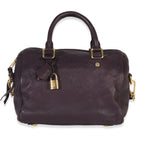 Louis Vuitton Purple Monogram Empreinte Speedy Bandolieure 25