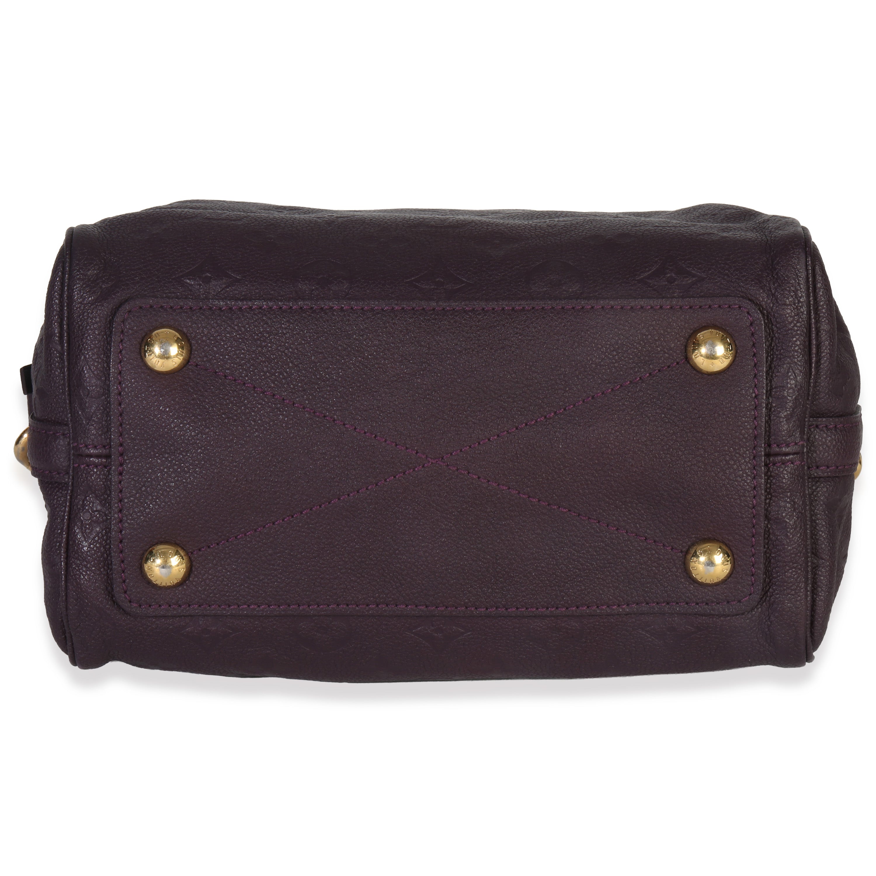Louis Vuitton Purple Monogram Empreinte Speedy Bandolieure 25