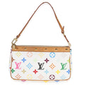 Louis Vuitton White Monogram Multicolore Canvas Pochette Accessoires