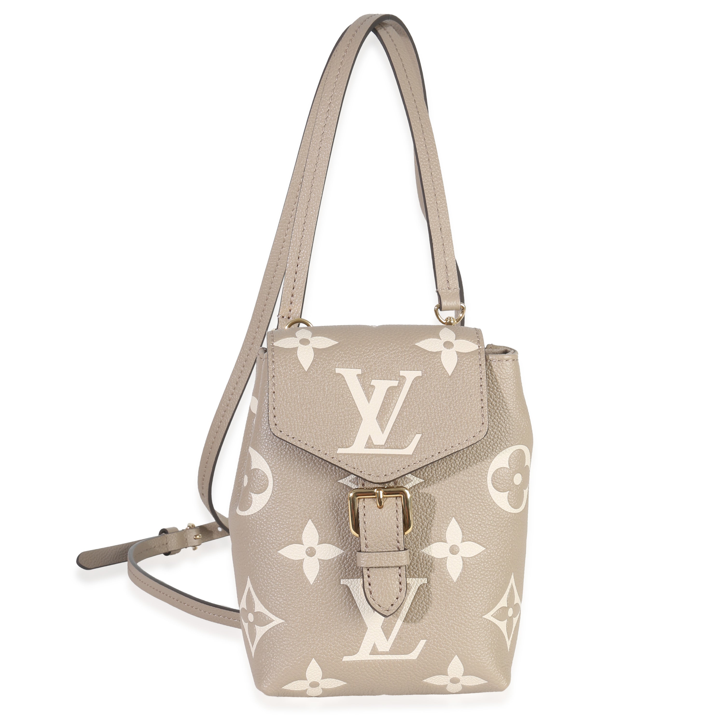 Louis Vuitton Tourterelle Empreinte Giant Monogram Tiny Backpack