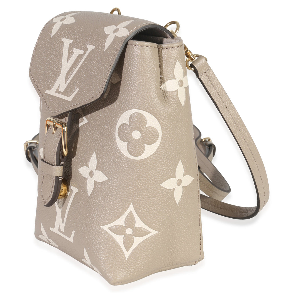 Louis Vuitton Tourterelle Empreinte Giant Monogram Tiny Backpack