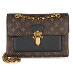 Louis Vuitton Black Taurillon Monogram Canvas Victoire Chain Bag