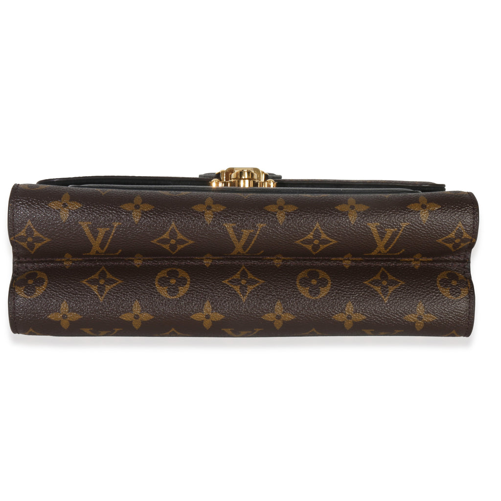 Louis Vuitton Black Taurillon Monogram Canvas Victoire Chain Bag