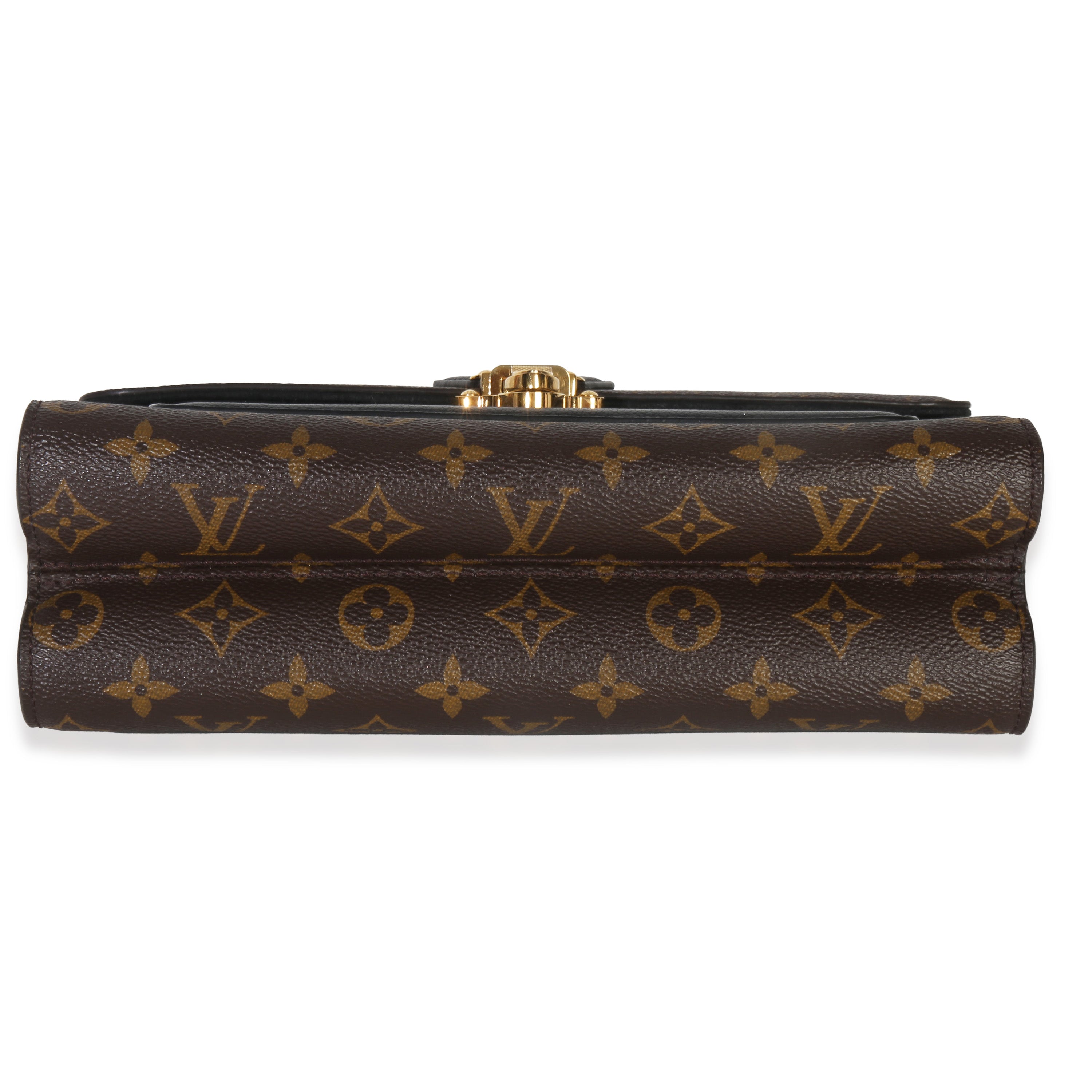 Louis Vuitton Black Taurillon Monogram Canvas Victoire Chain Bag