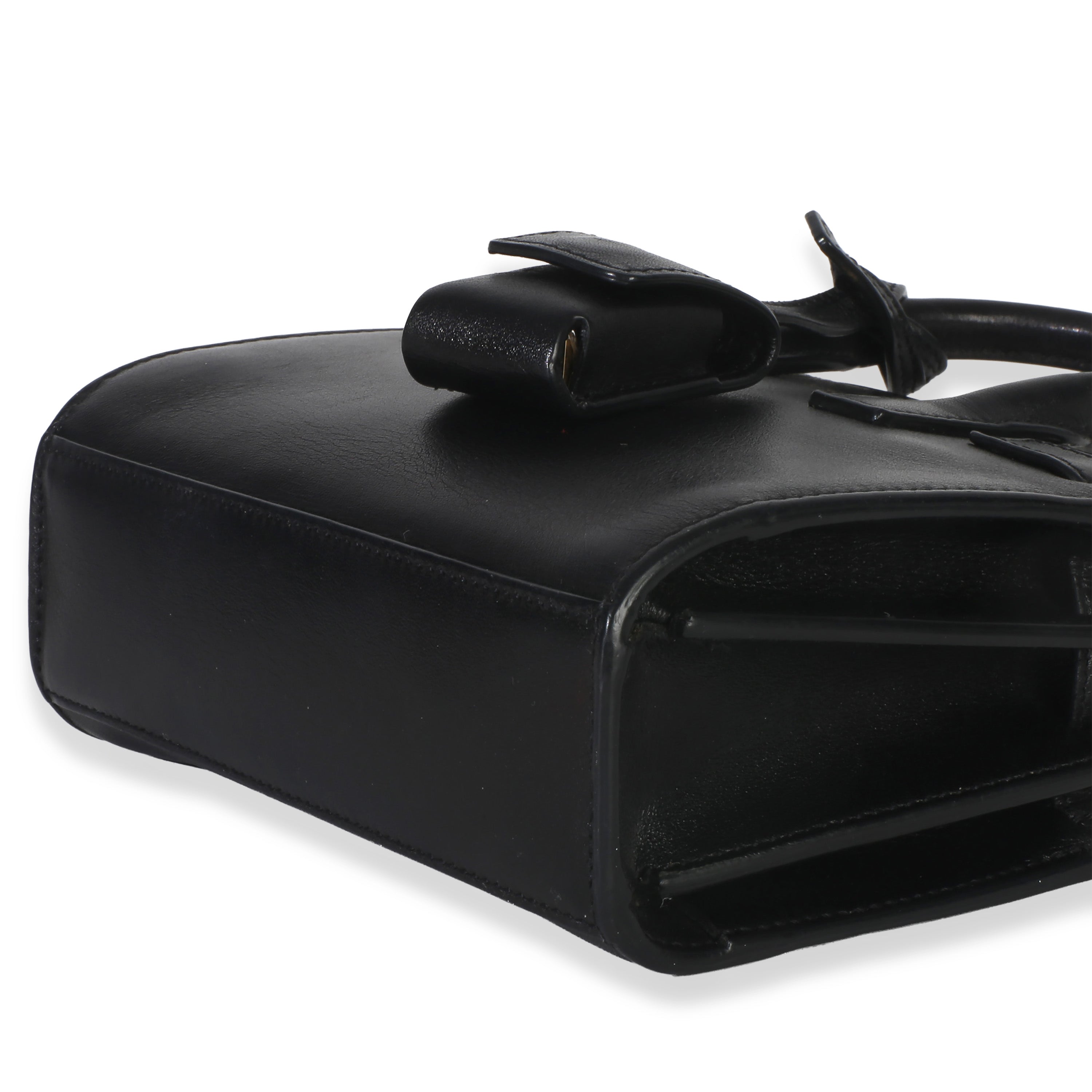 Saint Laurent Black Smooth Calfskin Toy Sac Du Jour