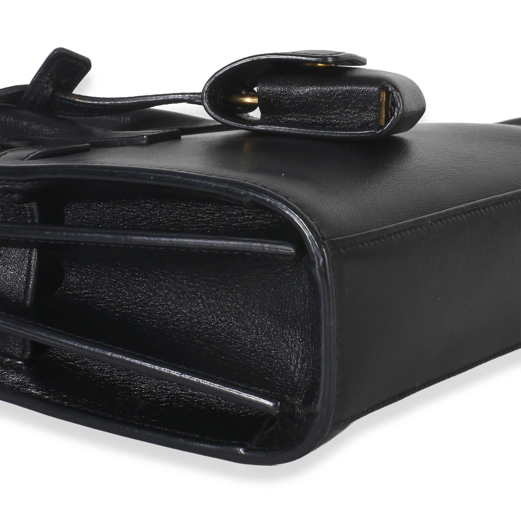 Saint Laurent Black Smooth Calfskin Toy Sac Du Jour