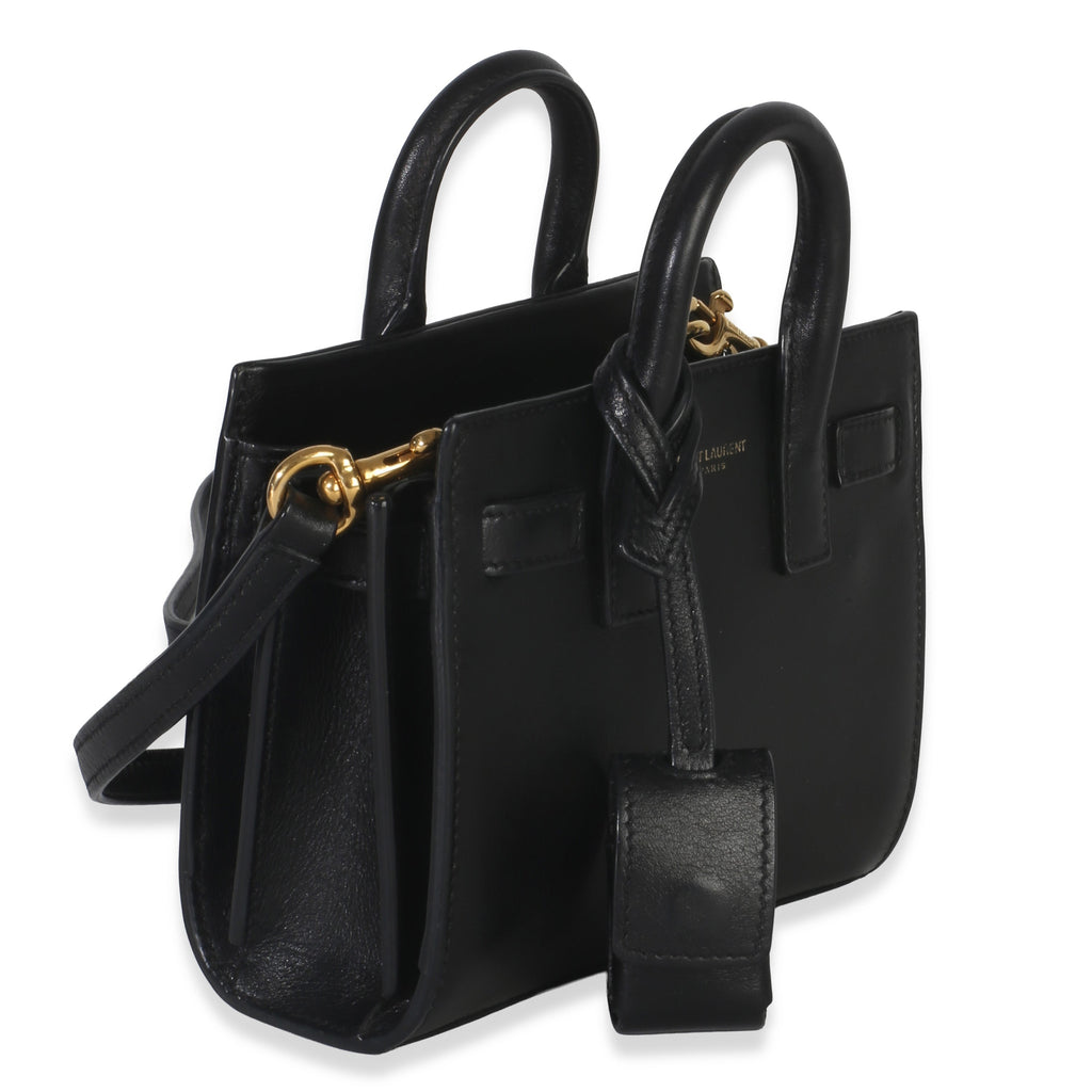 Saint Laurent Black Smooth Calfskin Toy Sac Du Jour