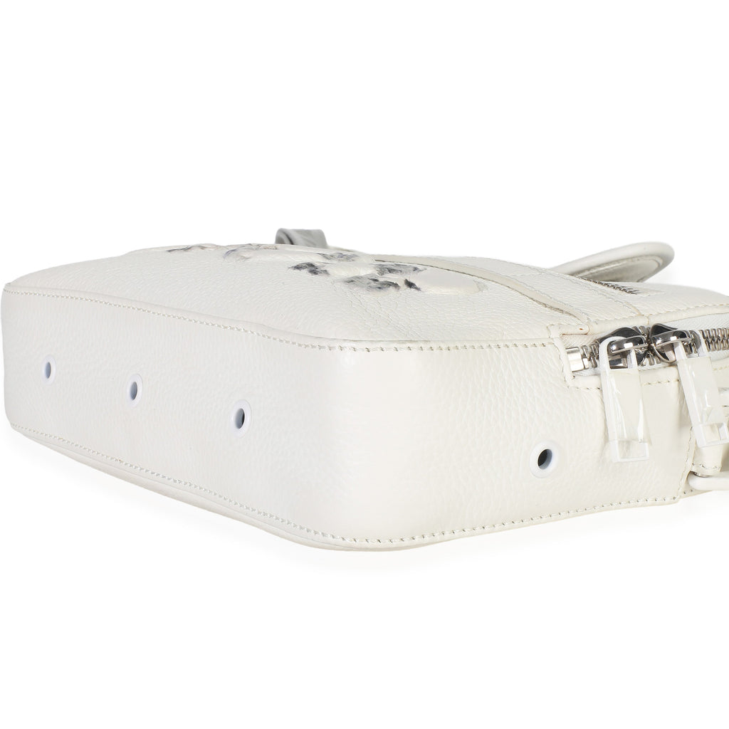 Christian Dior X DANIEL ARSHAM White Grained Calfskin Safari Messenger