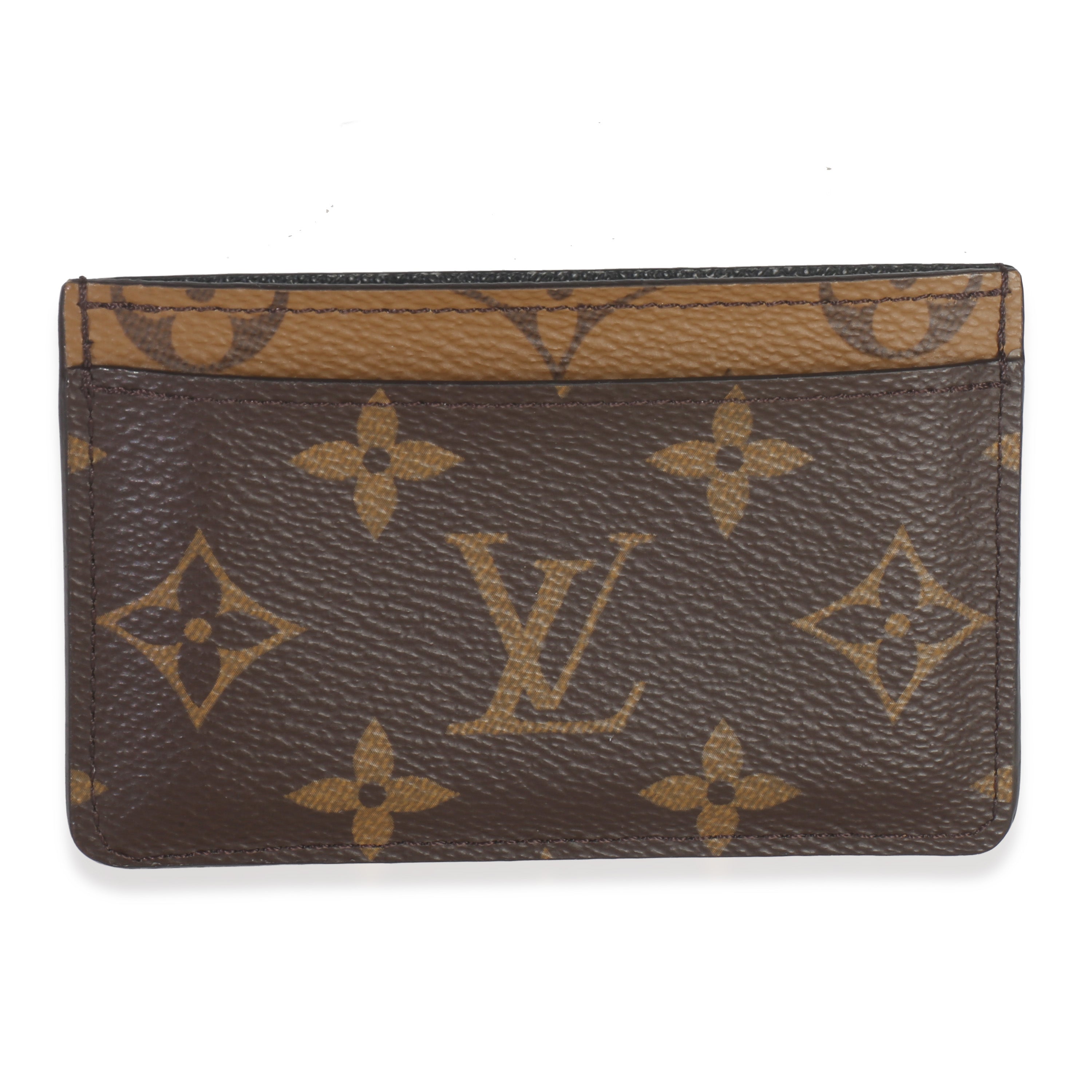 Louis Vuitton Canvas Monogram Reverse Card Holder