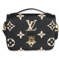 Louis Vuitton Black & Beige Monogram Empreinte Giant Pochette Métis