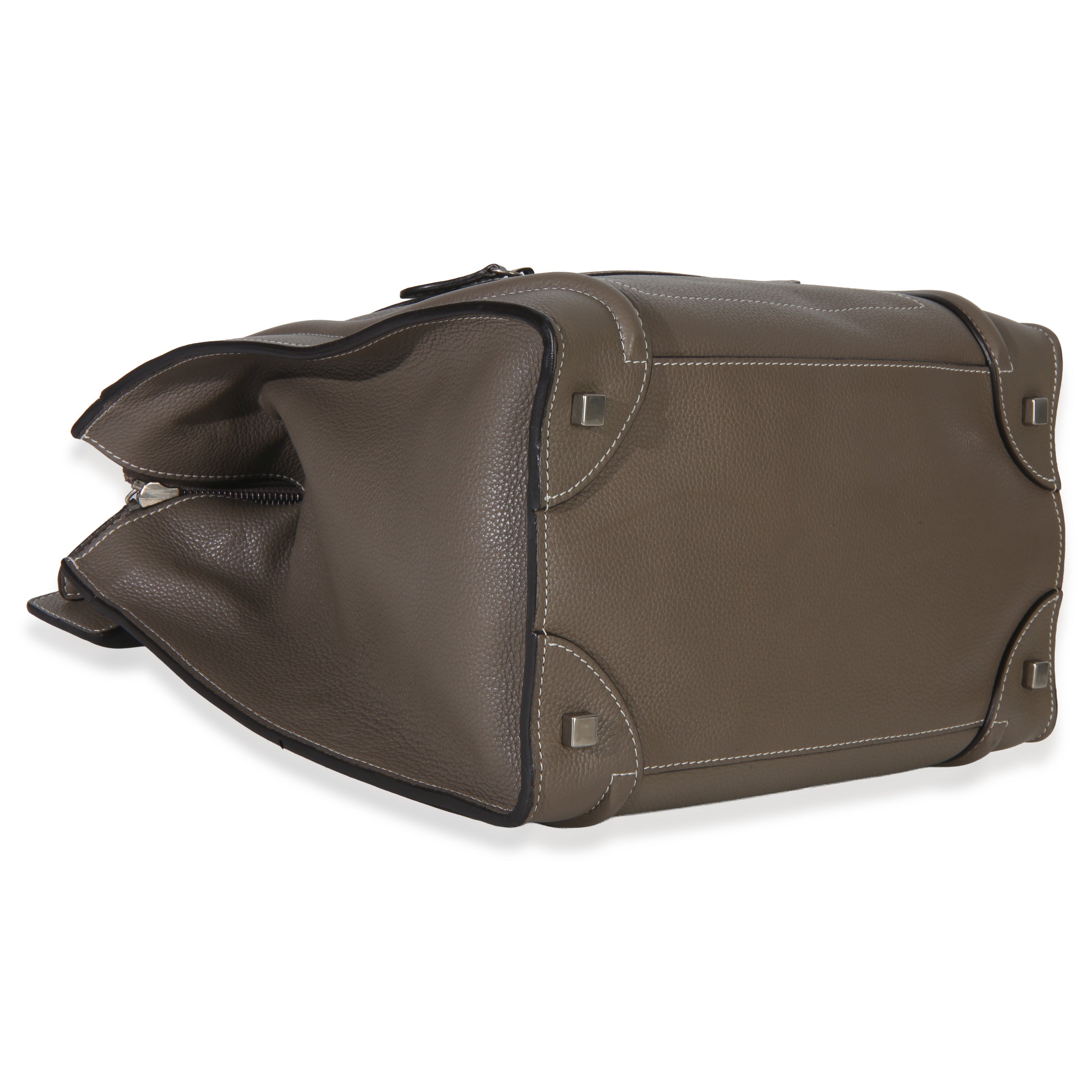 Souris Drummed Calfskin Mini Luggage Tote