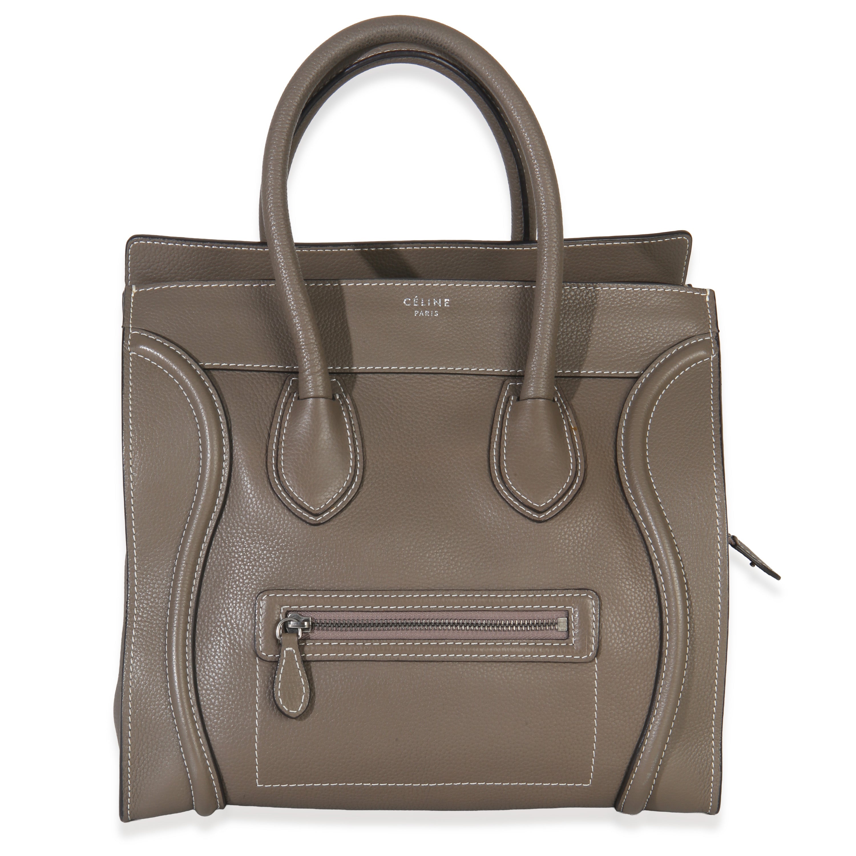 Souris Drummed Calfskin Mini Luggage Tote