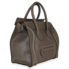 Souris Drummed Calfskin Mini Luggage Tote