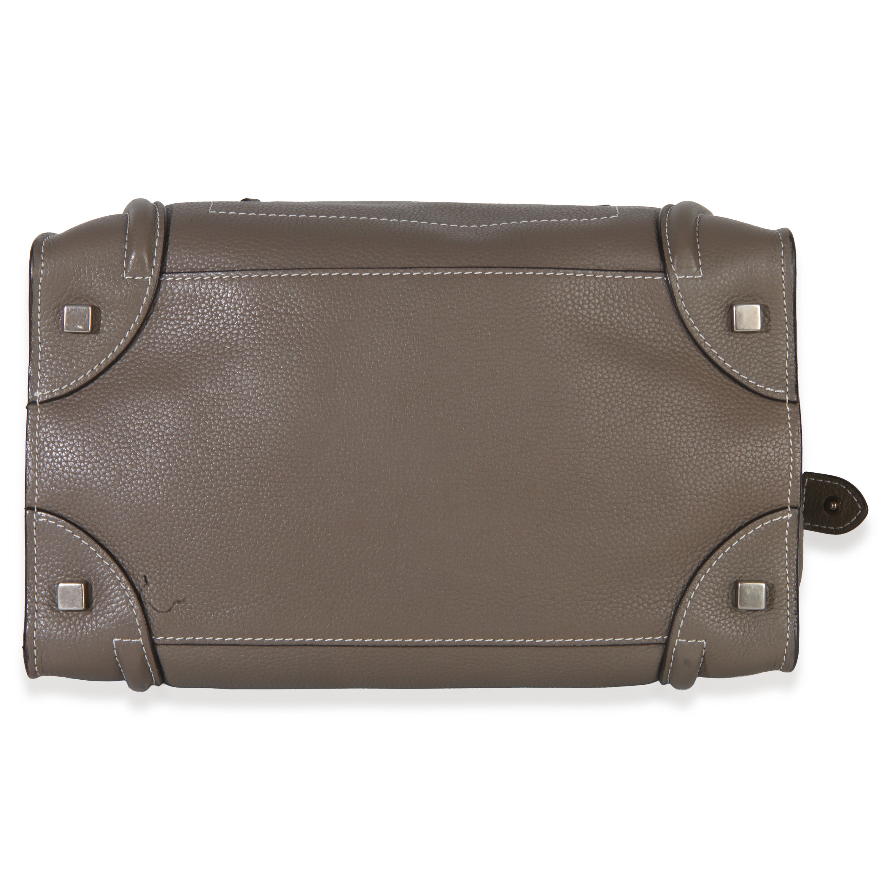 Souris Drummed Calfskin Mini Luggage Tote