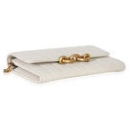 Saint Laurent Crema Soft Calfskin Le Maillon Wallet On Chain
