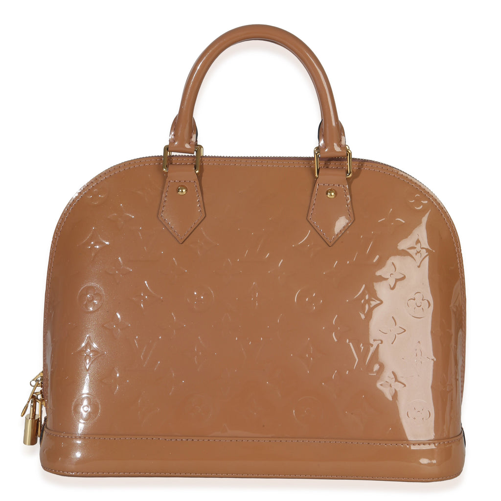 Louis Vuitton Rose Velours Monogram Vernis Alma PM