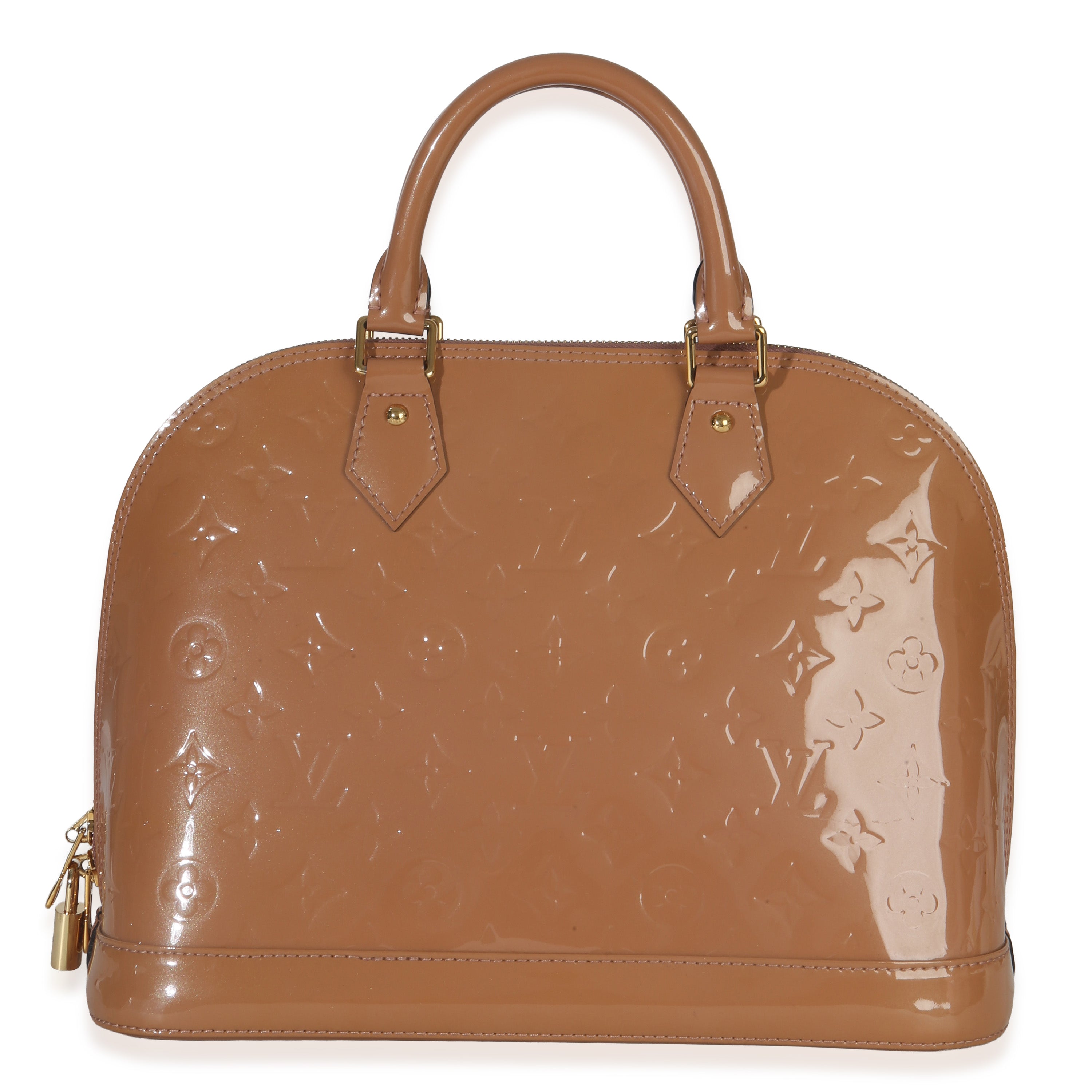Louis Vuitton Rose Velours Monogram Vernis Alma PM