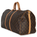 Louis Vuitton Monogram Canvas Keepall Bandolieure 55