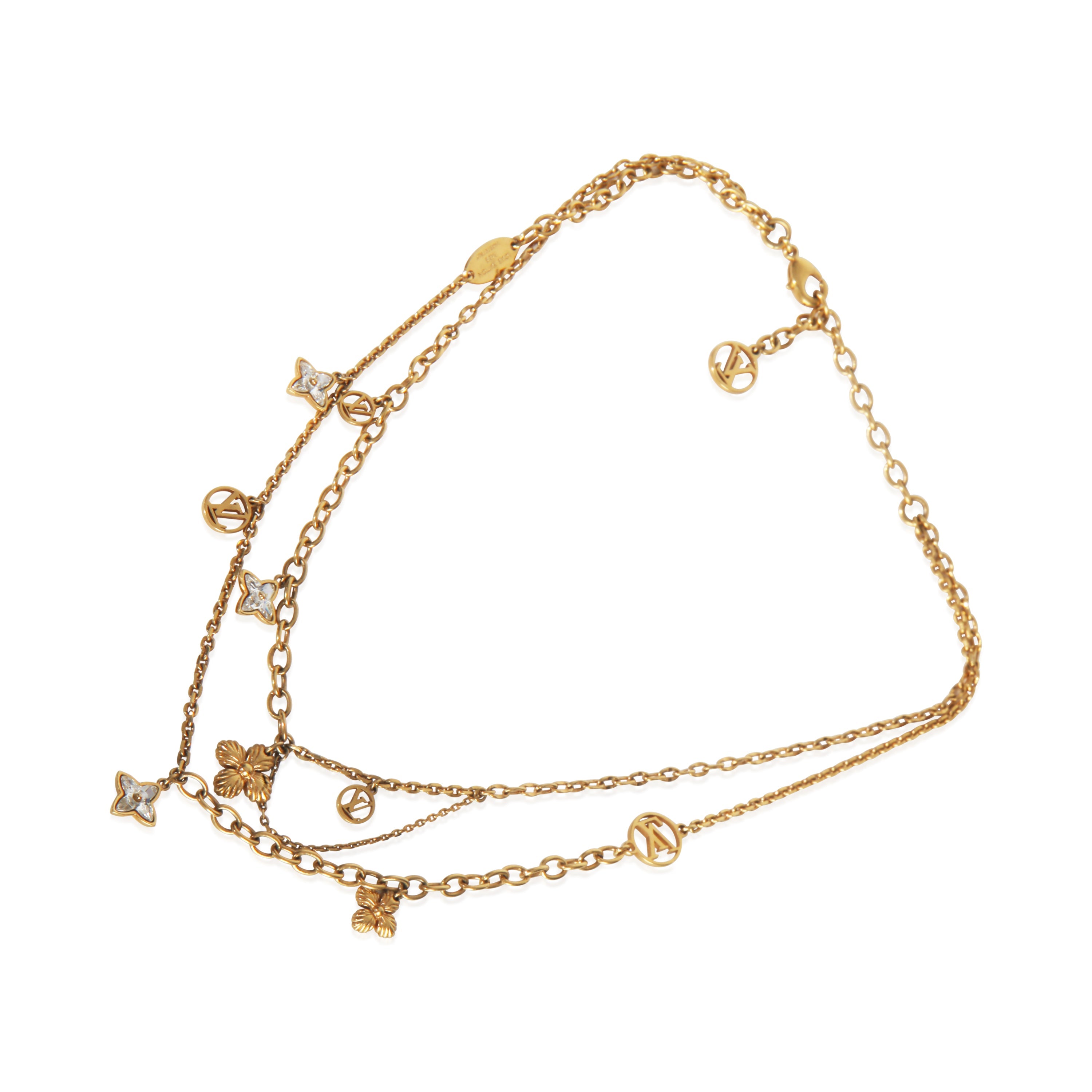 Louis Vuitton Gold-Plated  Blooming Strass Necklace