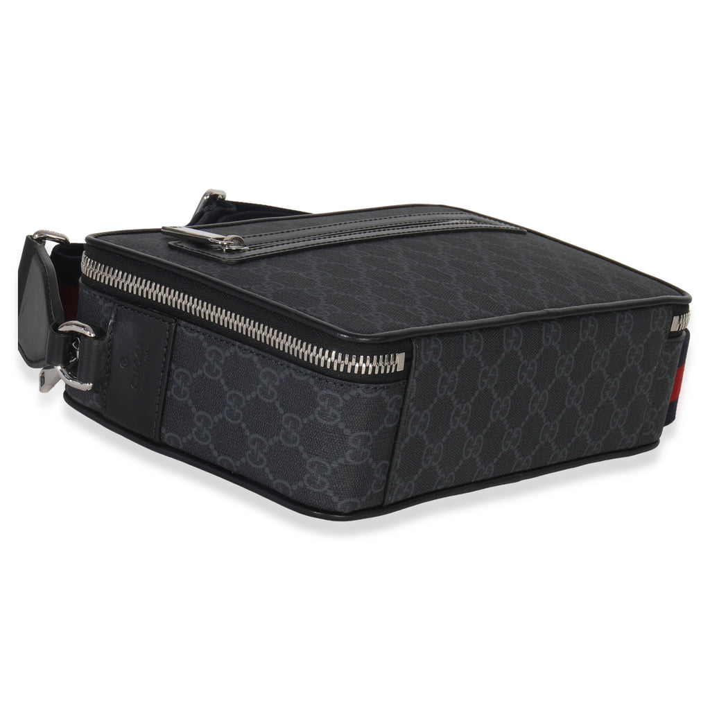 Gucci Black GG Supreme Canvas Web Crossbody