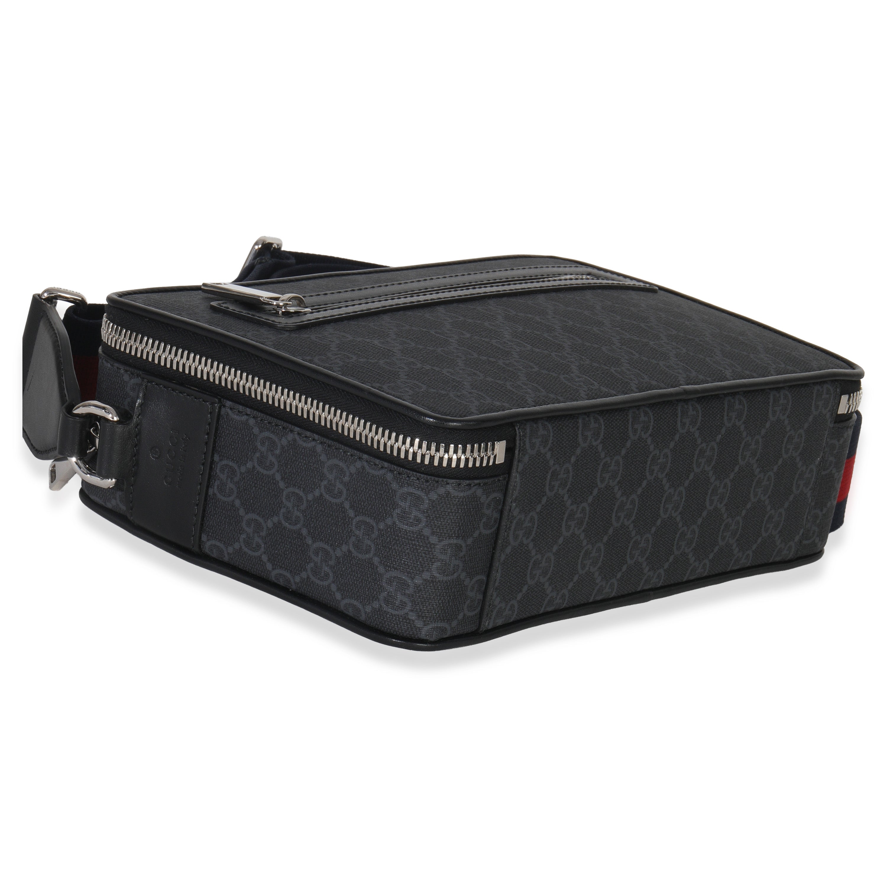 Gucci Black GG Supreme Canvas Web Crossbody