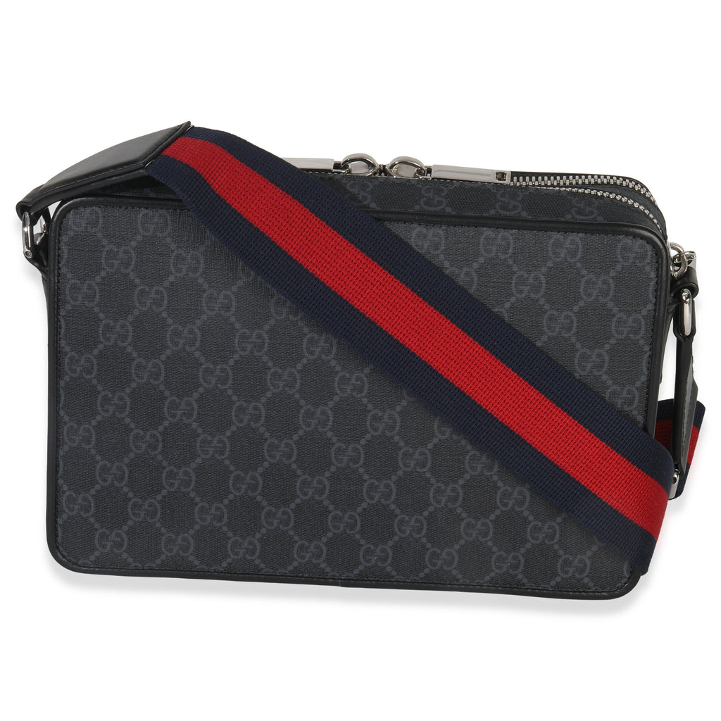 Gucci Black GG Supreme Canvas Web Crossbody