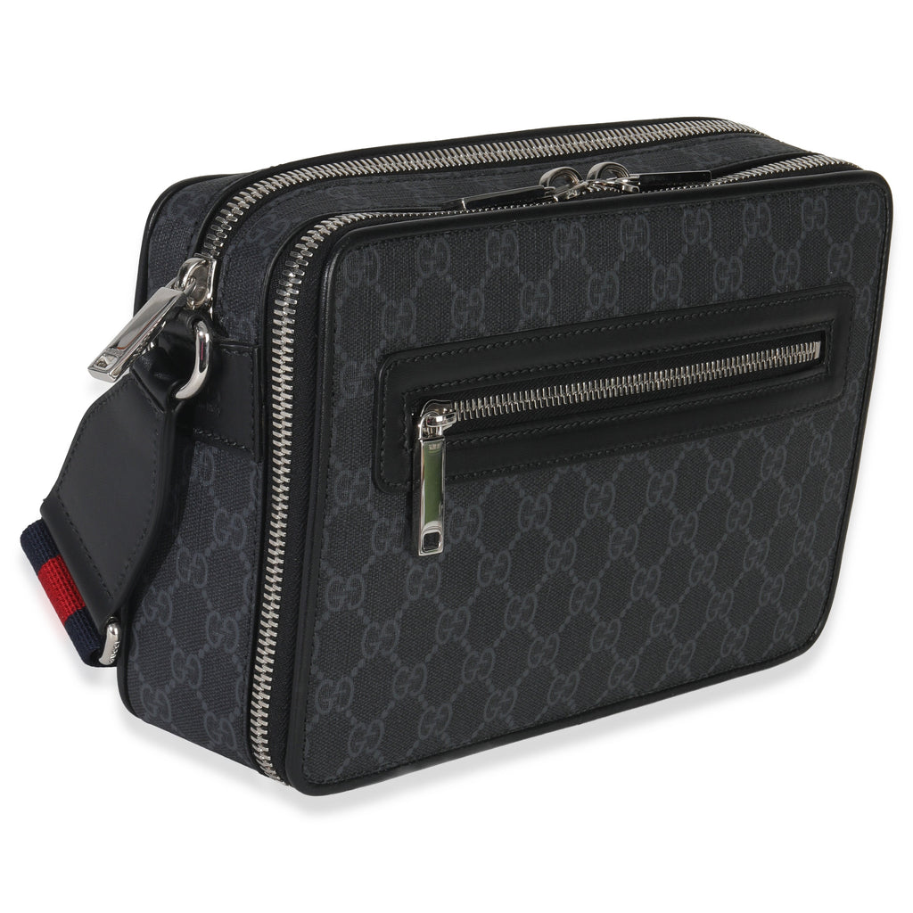 Gucci Black GG Supreme Canvas Web Crossbody