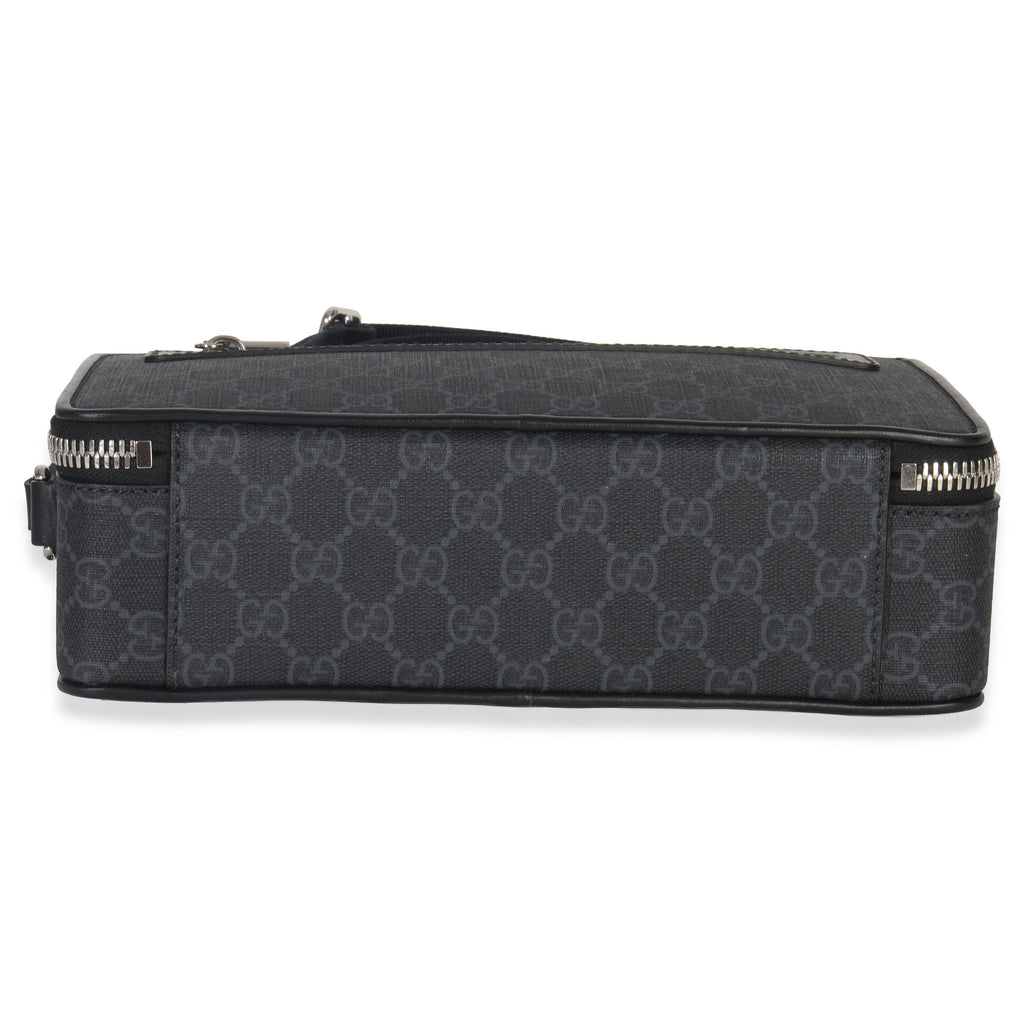 Gucci Black GG Supreme Canvas Web Crossbody