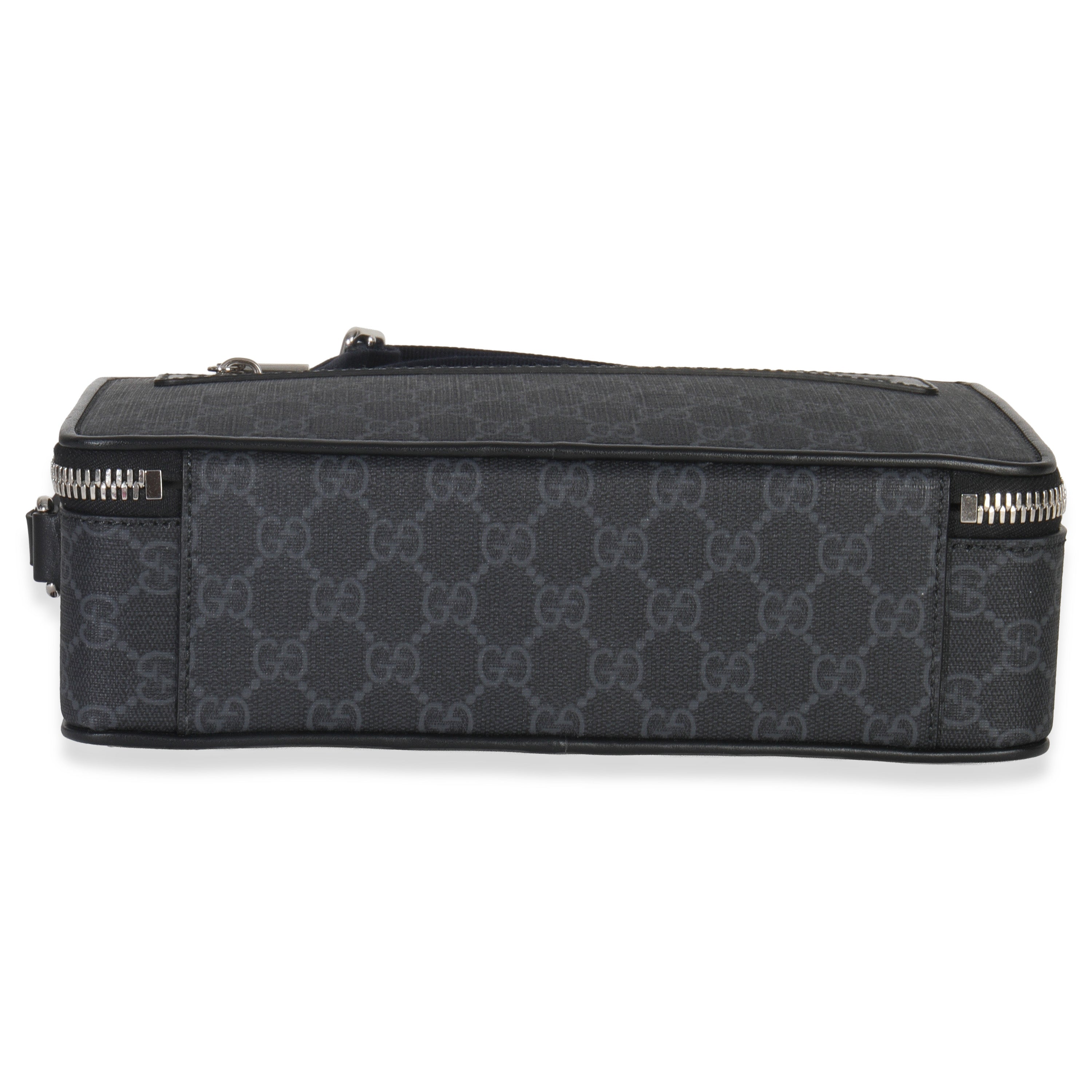 Gucci Black GG Supreme Canvas Web Crossbody