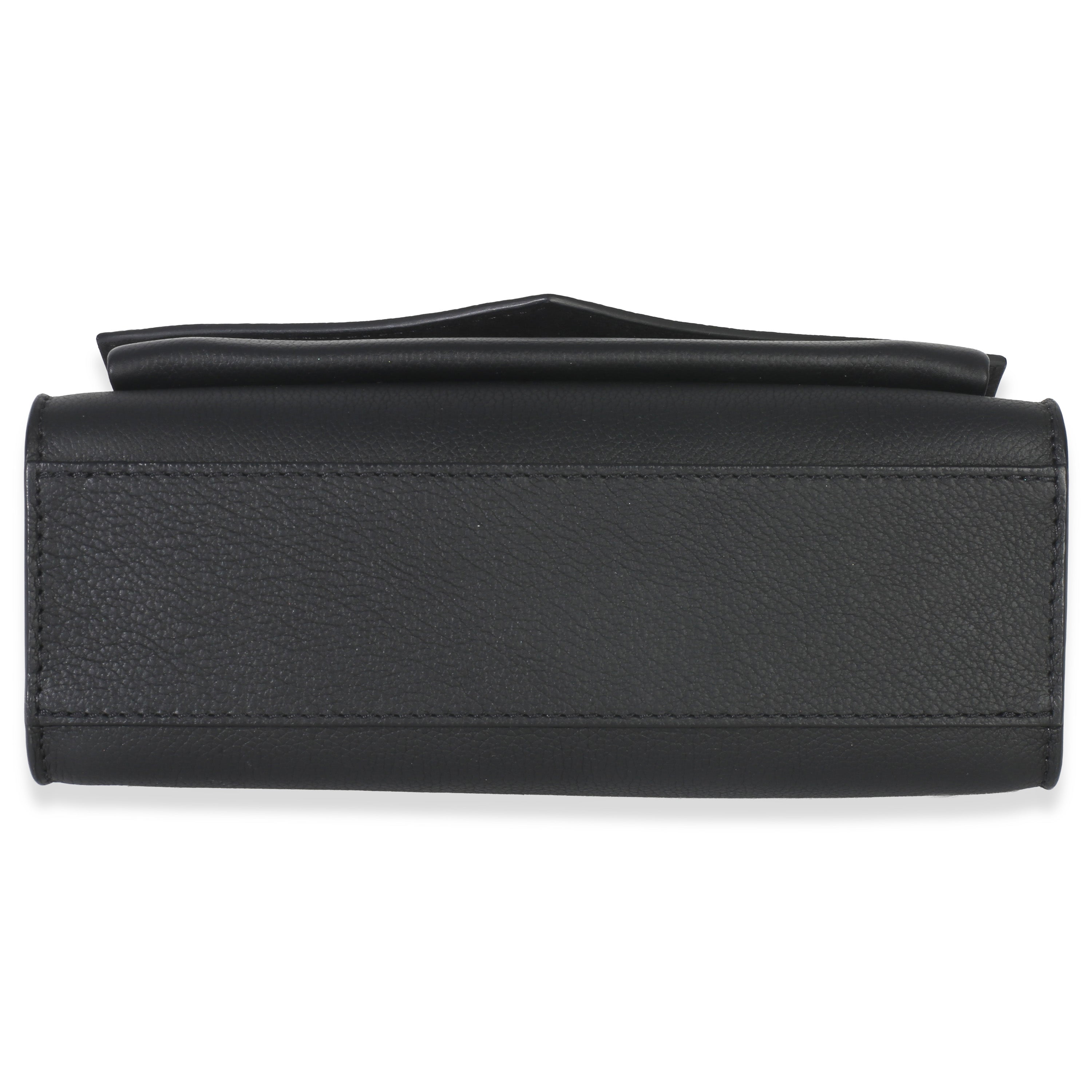 Louis Vuitton Black Soft Calfskin Mylockme Chain Bag BB