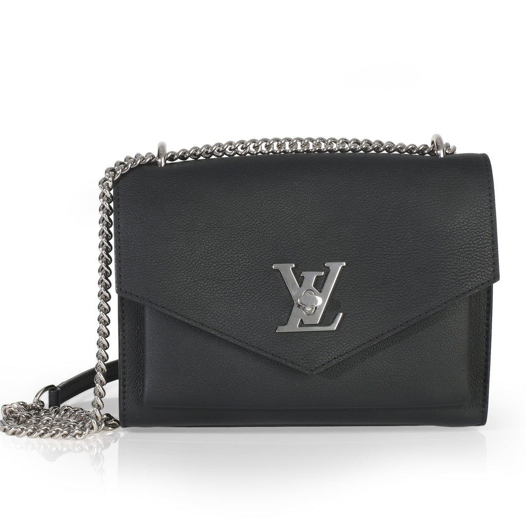 Louis Vuitton Black Soft Calfskin Mylockme Chain Bag BB