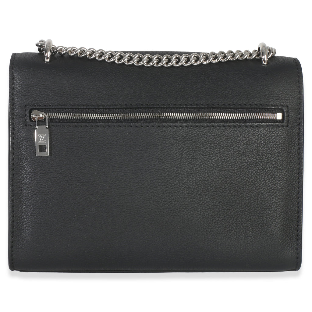 Louis Vuitton Black Soft Calfskin Mylockme Chain Bag BB