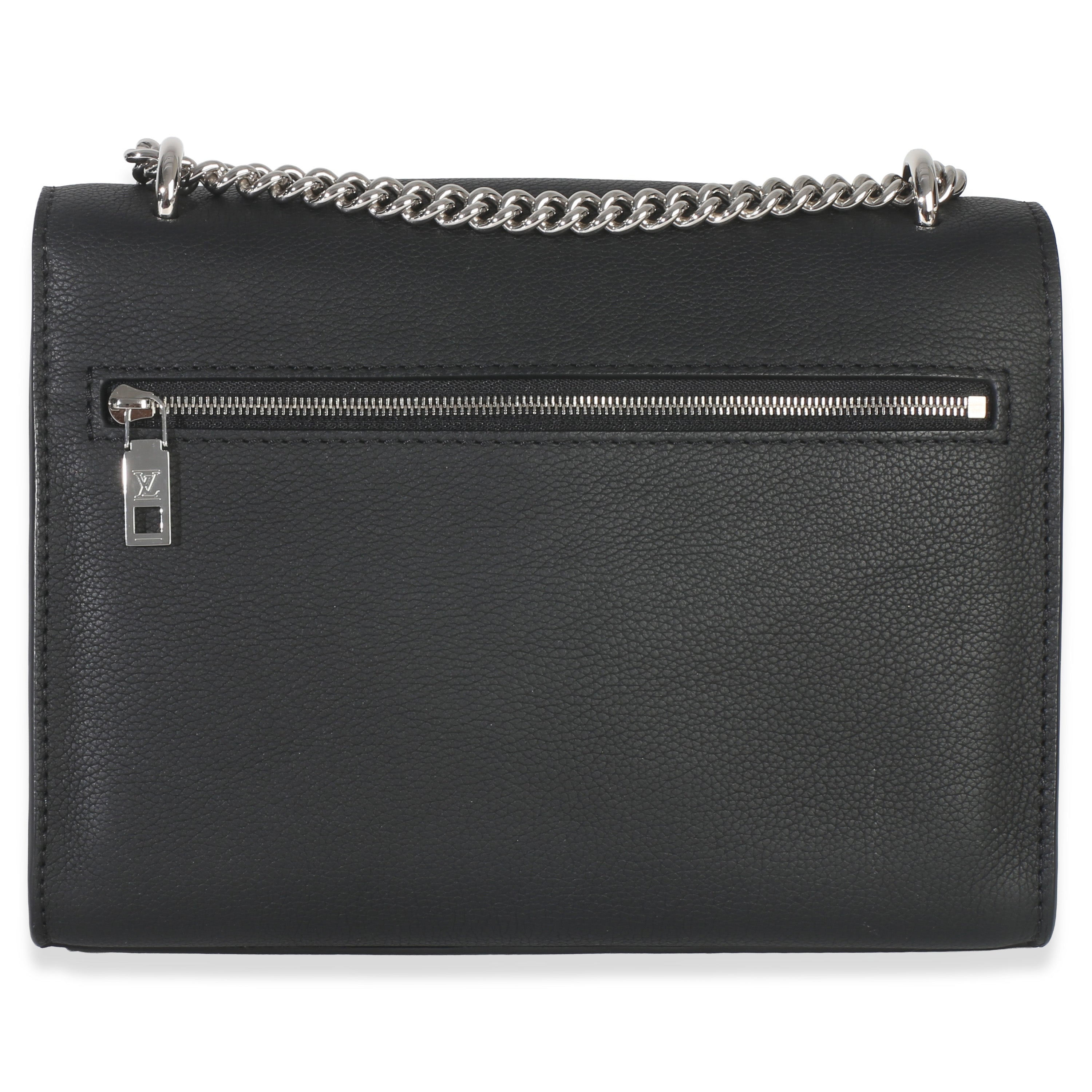 Louis Vuitton Black Soft Calfskin Mylockme Chain Bag BB