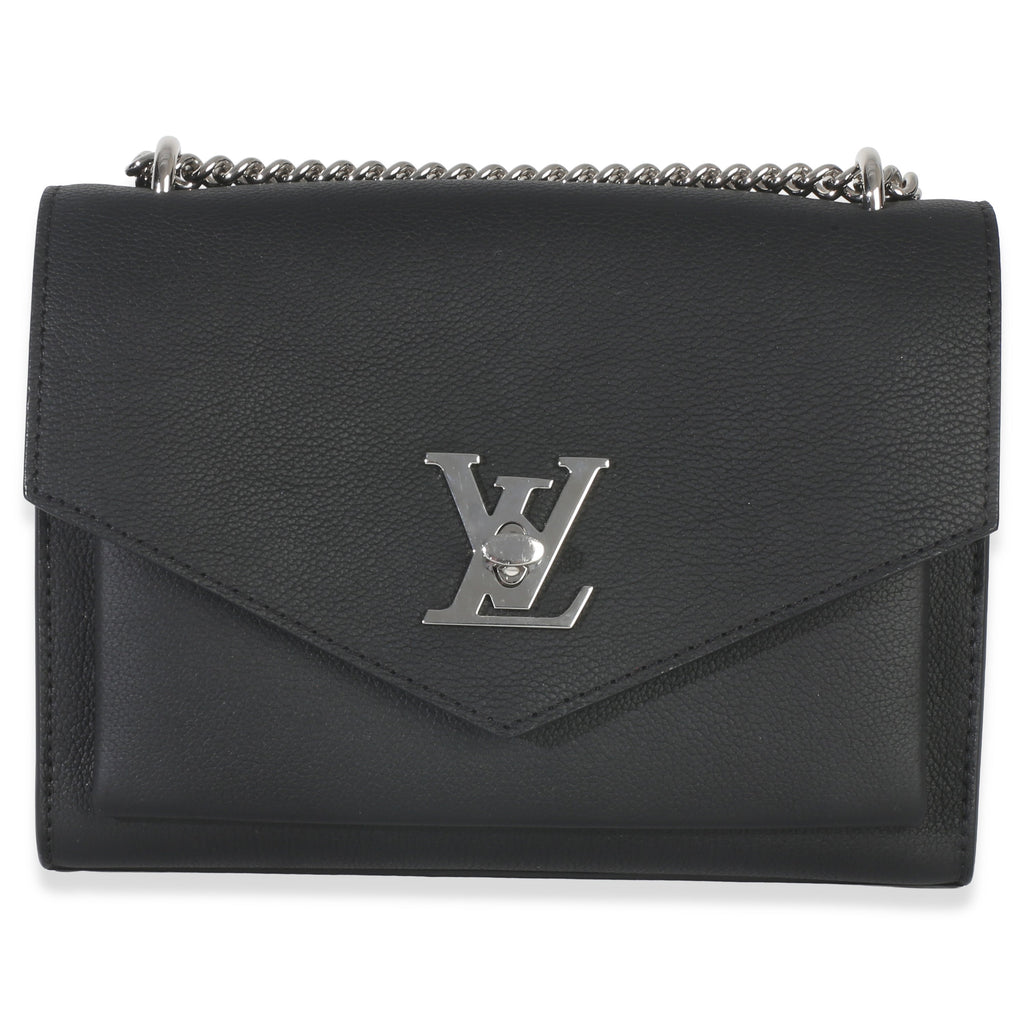 Louis Vuitton Black Soft Calfskin Mylockme Chain Bag BB