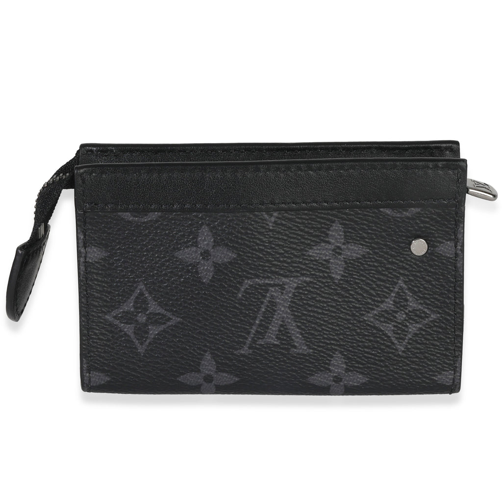 Louis Vuitton Black Monogram Eclipse Key Pouch Voyage