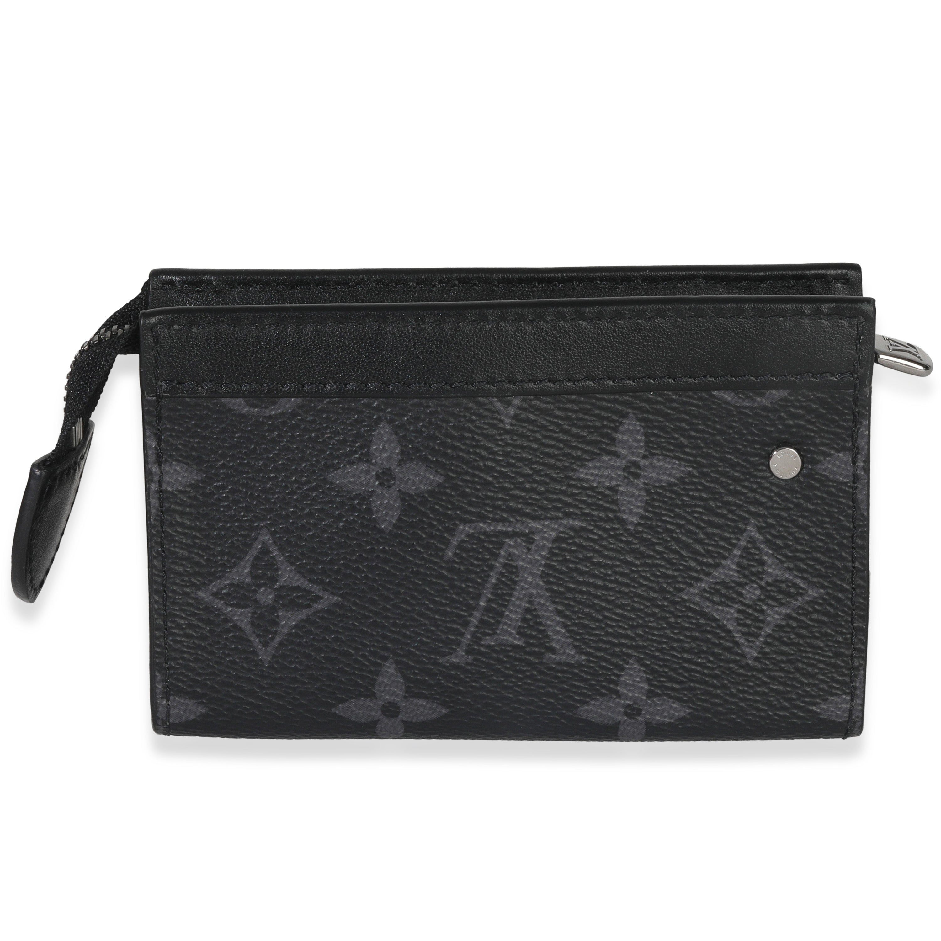 Louis Vuitton Black Monogram Eclipse Key Pouch Voyage