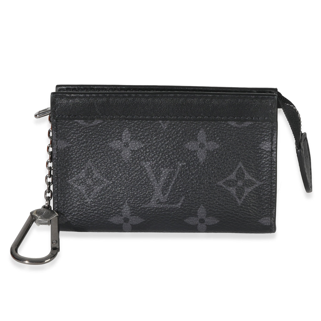 Louis Vuitton Black Monogram Eclipse Key Pouch Voyage