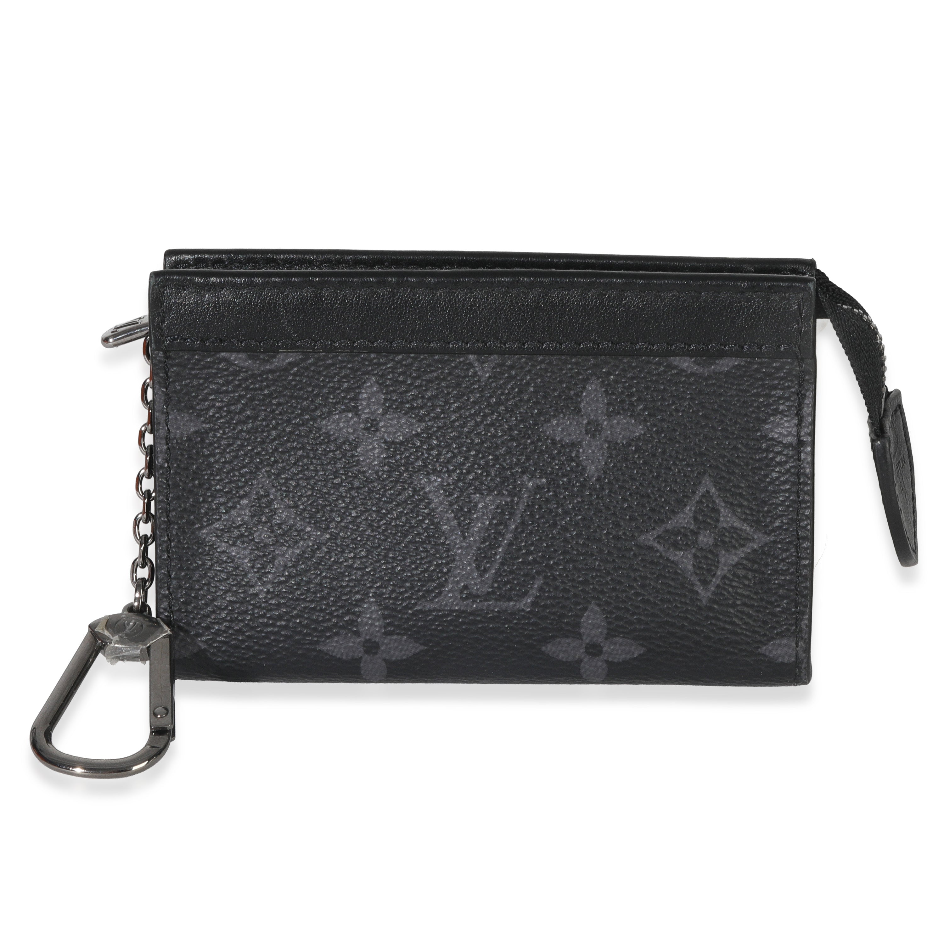 Louis Vuitton Black Monogram Eclipse Key Pouch Voyage