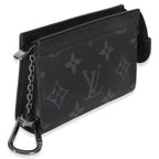Louis Vuitton Black Monogram Eclipse Key Pouch Voyage