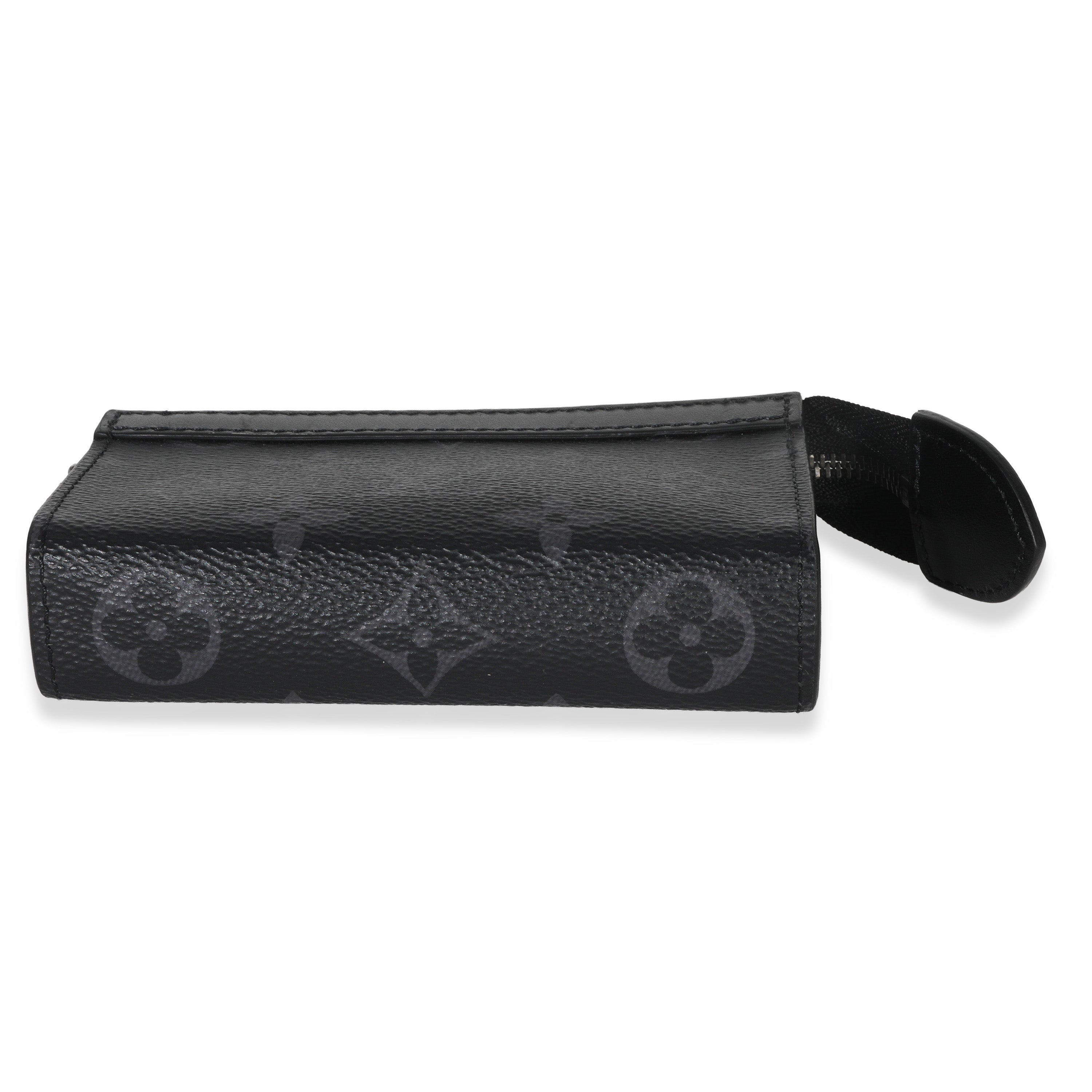 Louis Vuitton Black Monogram Eclipse Key Pouch Voyage