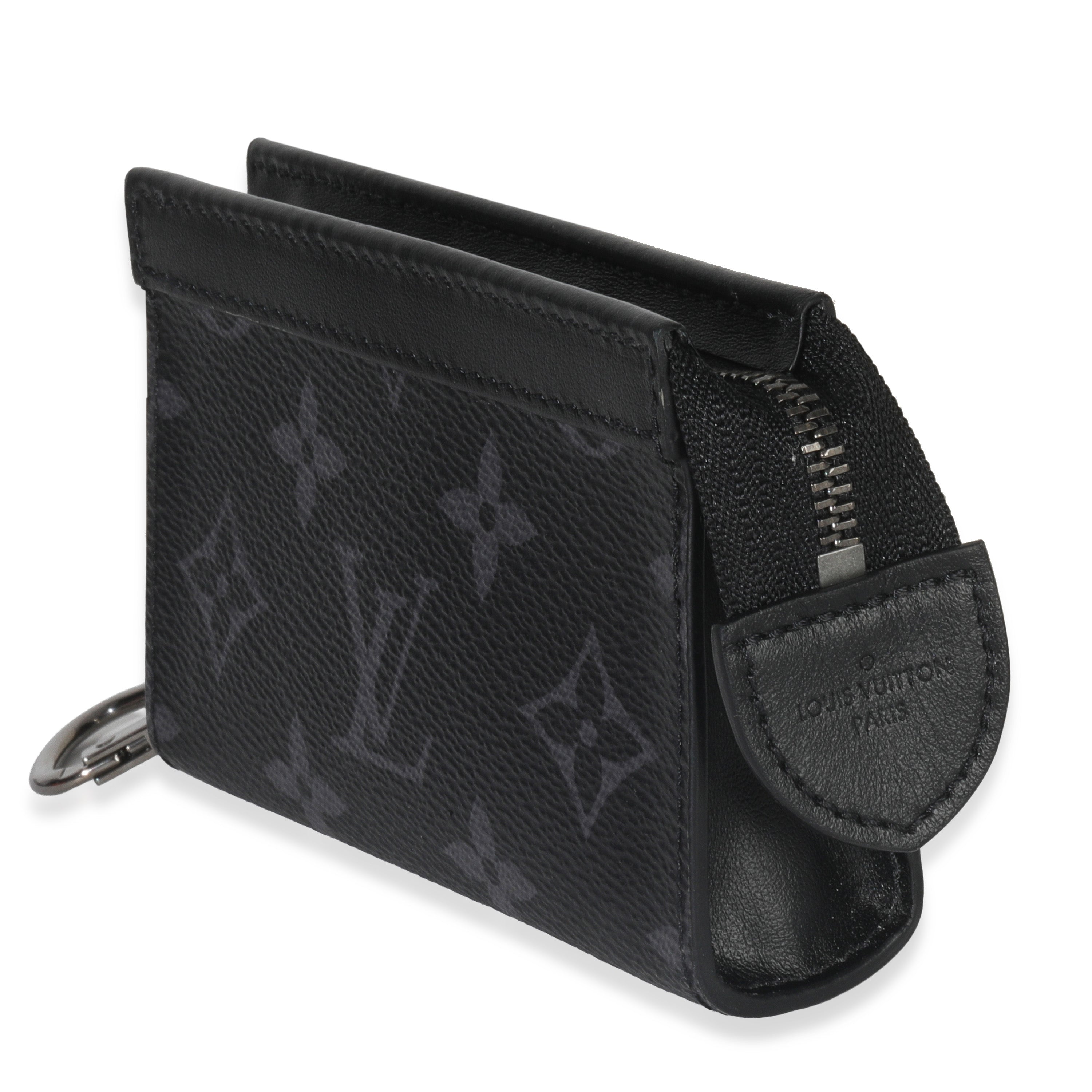 Louis Vuitton Black Monogram Eclipse Key Pouch Voyage