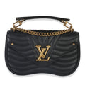 Louis Vuitton Black Quilted Calfskin New Wave Chain Bag MM