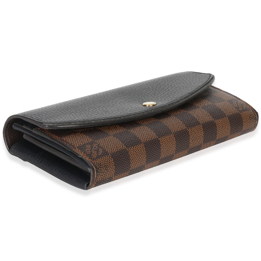 Louis Vuitton Black Damier Ebene Canvas Normandy Wallet