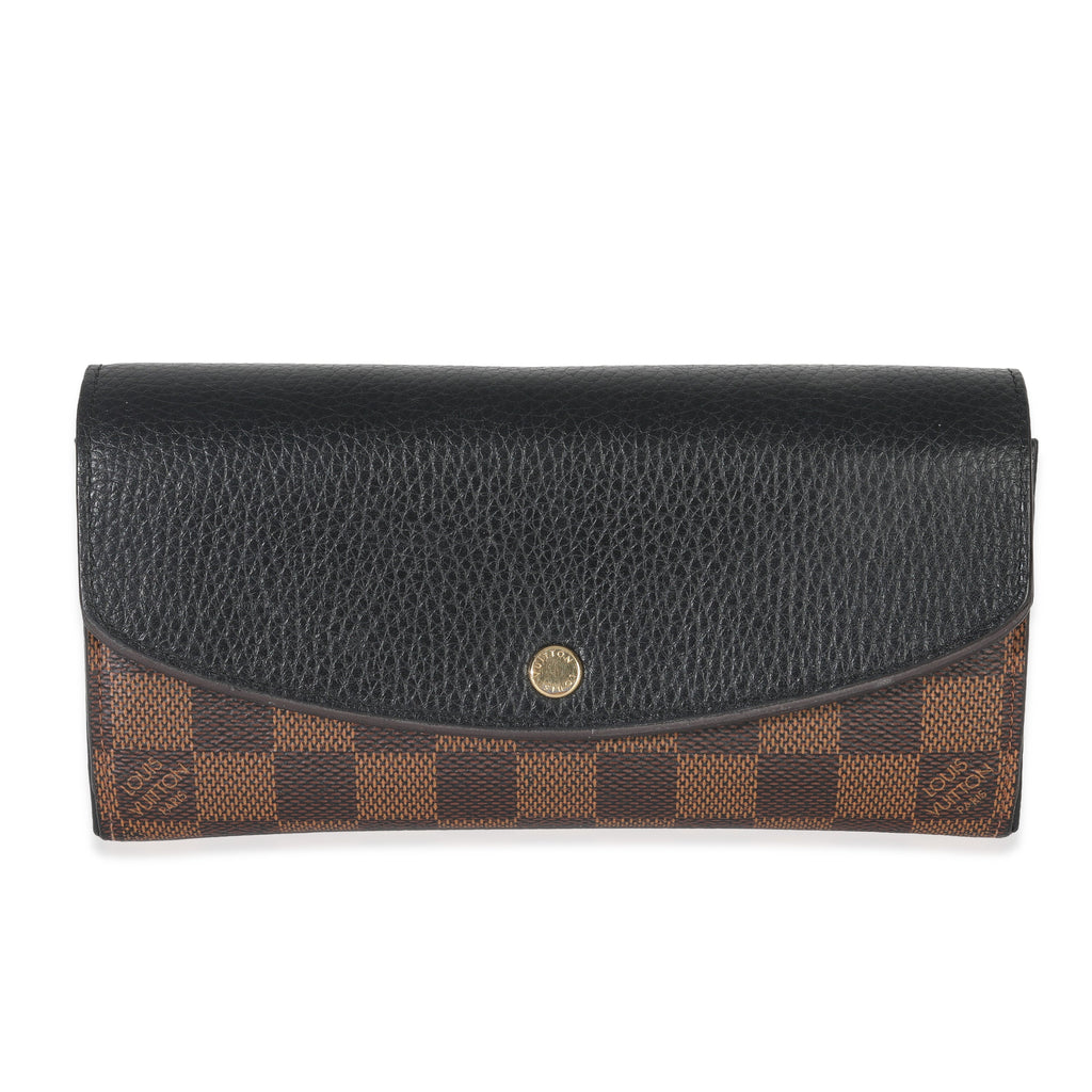 Louis Vuitton Black Damier Ebene Canvas Normandy Wallet