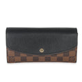 Louis Vuitton Black Damier Ebene Canvas Normandy Wallet
