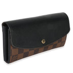 Louis Vuitton Black Damier Ebene Canvas Normandy Wallet