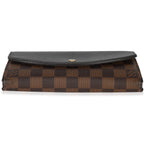 Louis Vuitton Black Damier Ebene Canvas Normandy Wallet