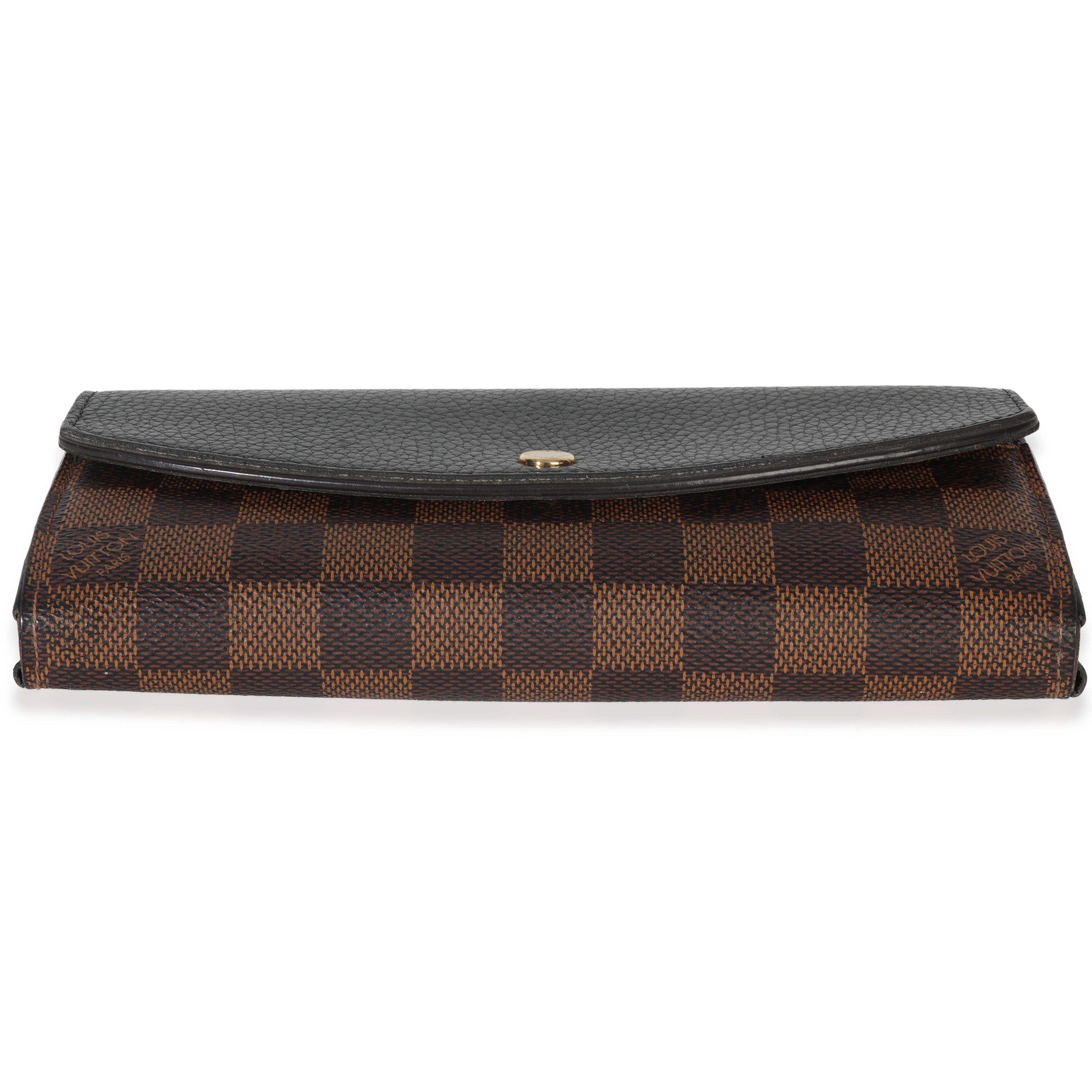 Louis Vuitton Black Damier Ebene Canvas Normandy Wallet