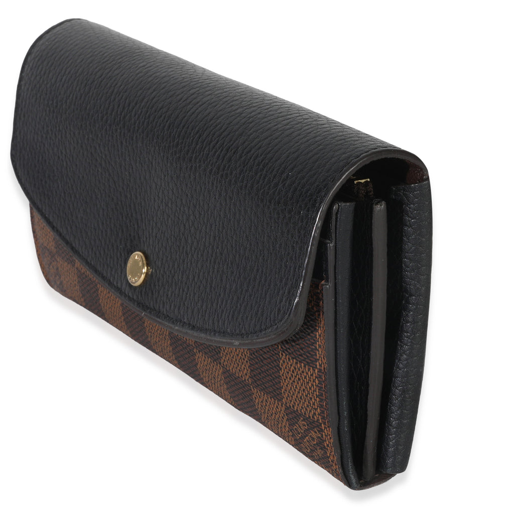 Louis Vuitton Black Damier Ebene Canvas Normandy Wallet