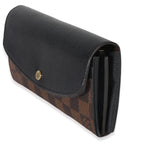 Louis Vuitton Black Damier Ebene Canvas Normandy Wallet